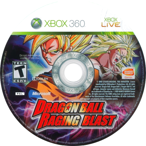 Dragon Ball - Raging Blast — support-texture (US)