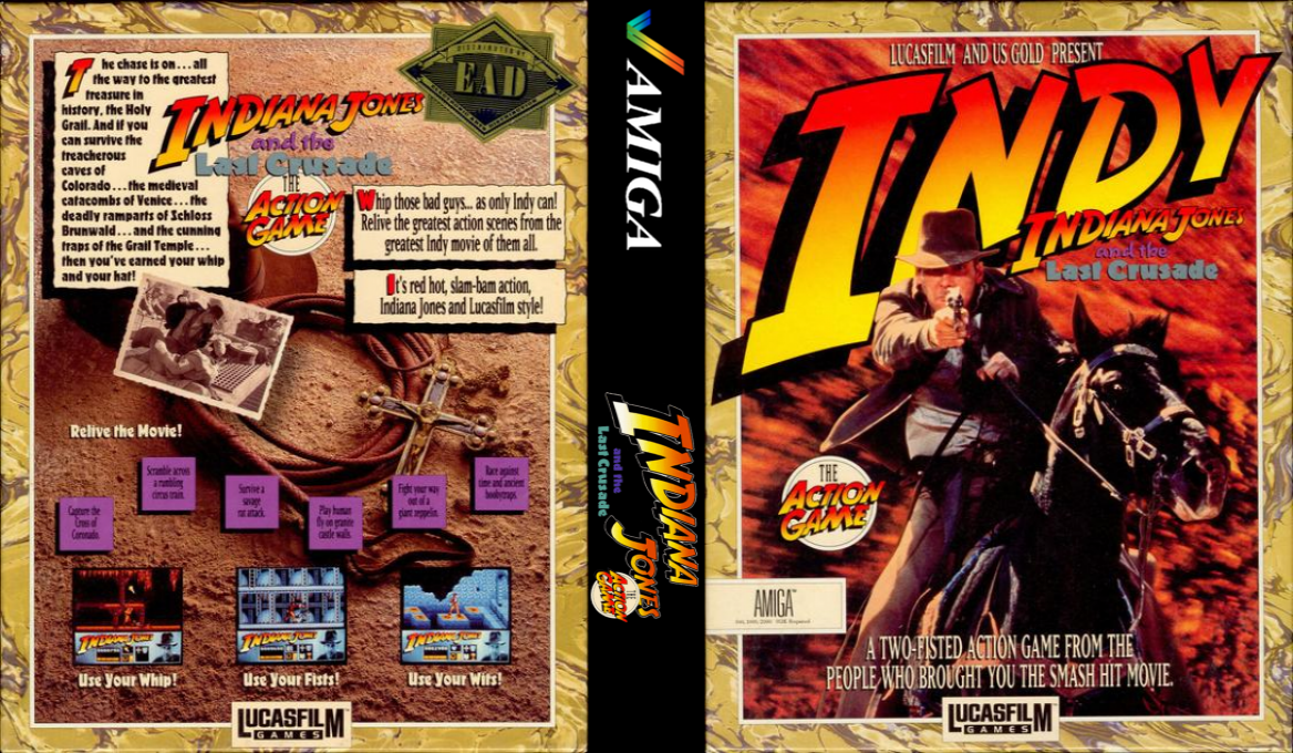 Indiana Jones and the Last Crusade - The Action Game — box-texture (US)