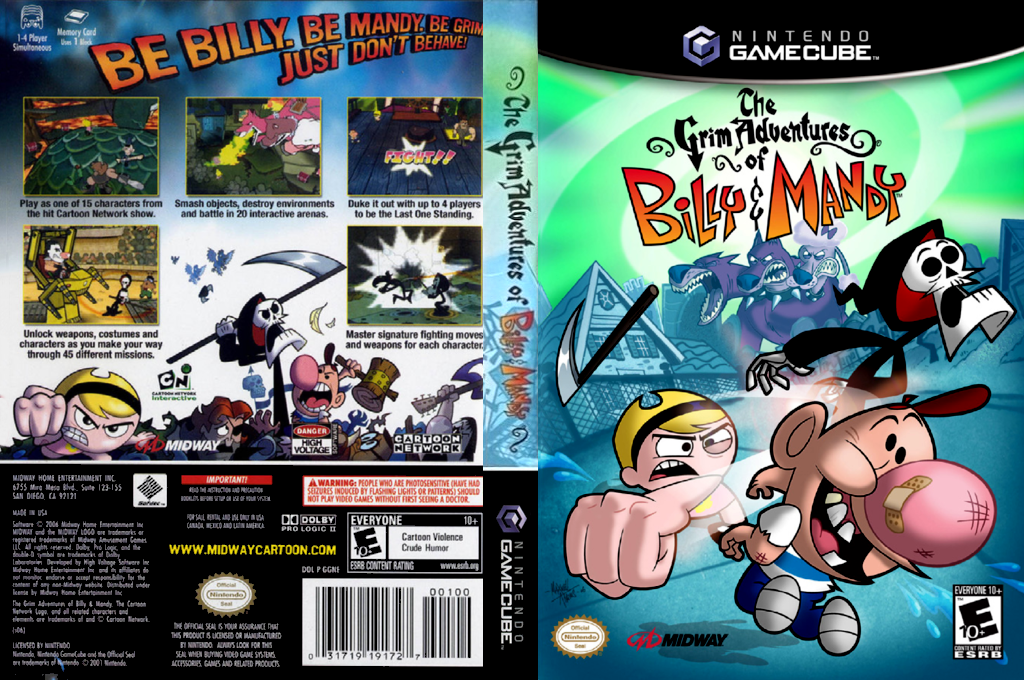 Grim Adventures Of Billy And Mandy, The — box-texture (US)