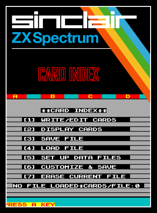 Card Index box art