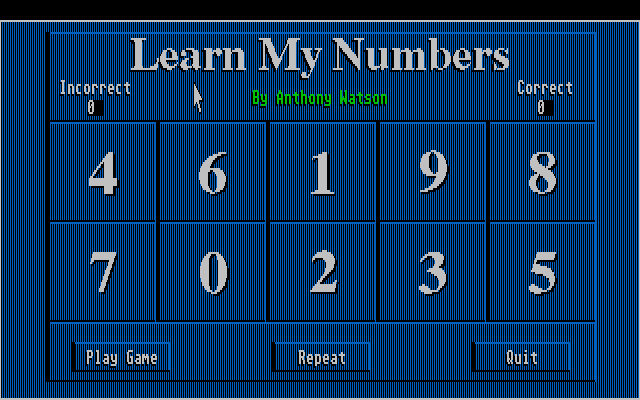 Learn My Numbers — ss (WOR)