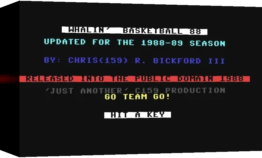 Whalin' Basketball 88 — box-3D (WOR)