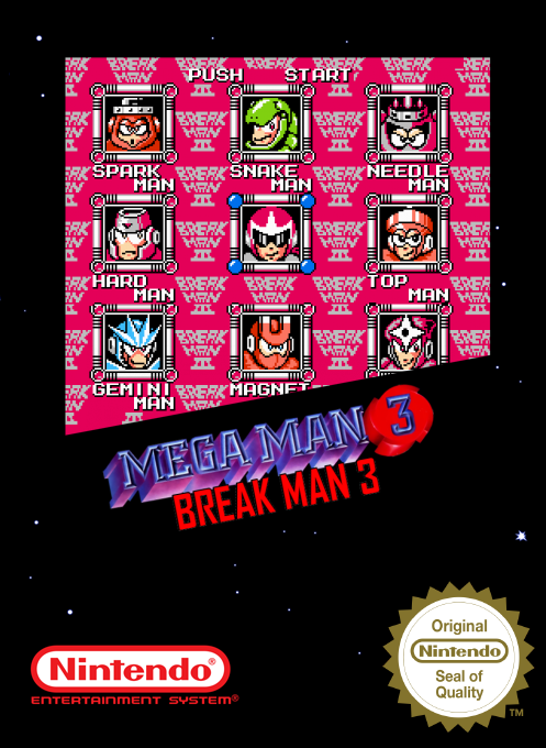 MegaMan III : Break Man 3 box art