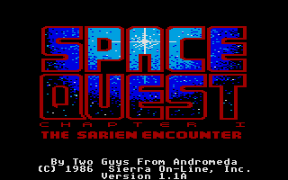 Space Quest - The Sarien Encounter — sstitle (WOR)