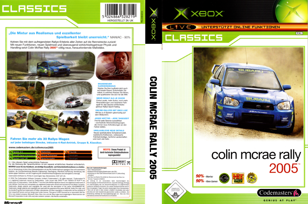 Colin McRae Rally 2005 — box-texture (DE)