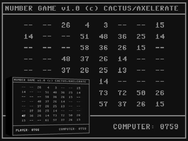 Number Game — mixrbv2 (WOR)
