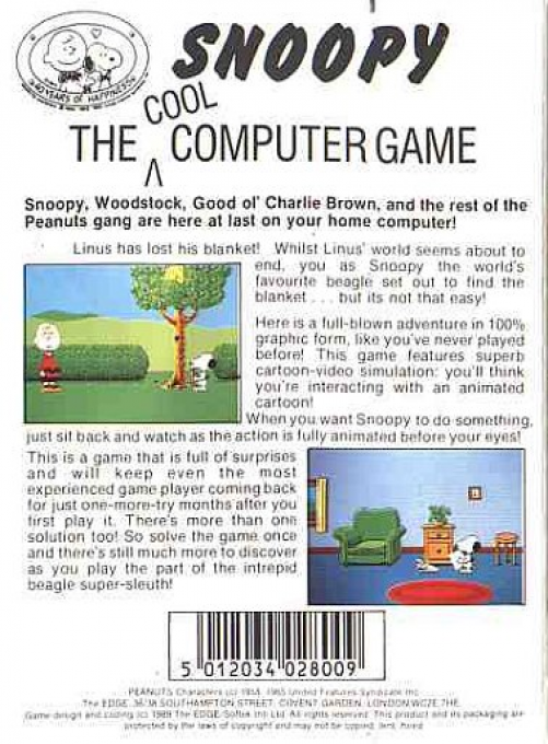 Snoopy - The Cool Computer Game — box-2D-back (EU)
