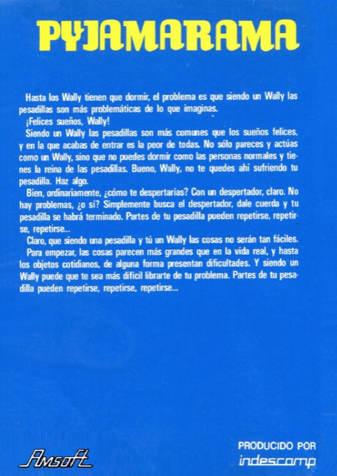 Pyjamarama — box-2D-back (SP)