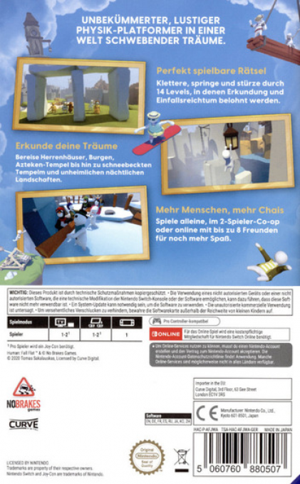 Human - Fall Flat Dream Collection — box-2D-back (DE)