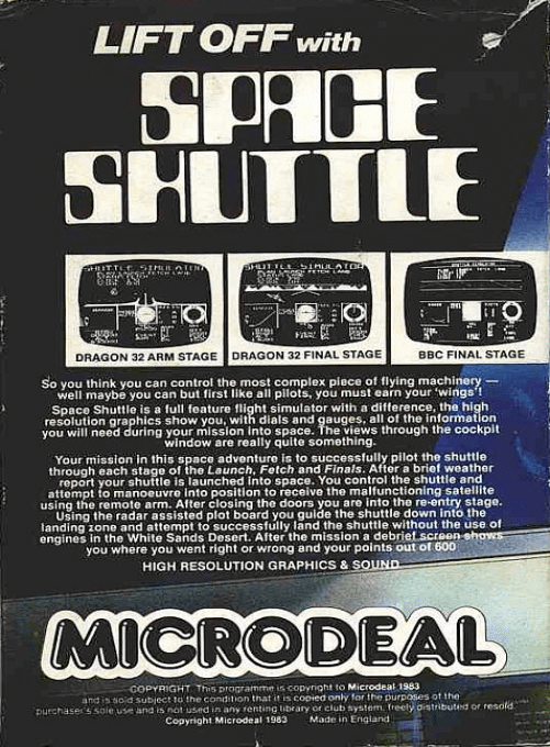 Shuttle Simulator — box-2D-back (WOR)