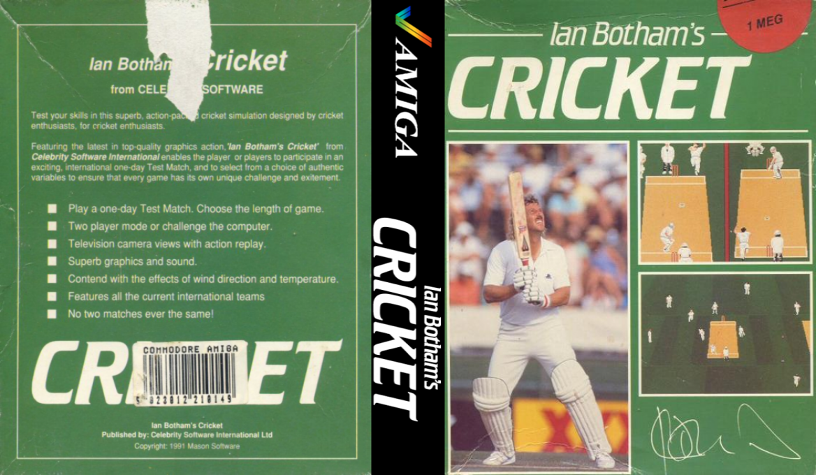Ian Botham's Cricket — box-texture (EU)