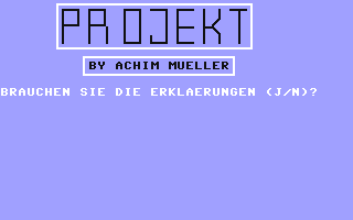 Projekt — sstitle (DE)