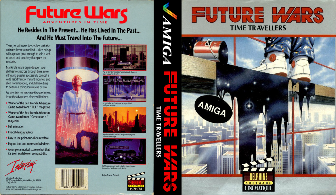 Future Wars - Time Travellers — box-texture (EU)