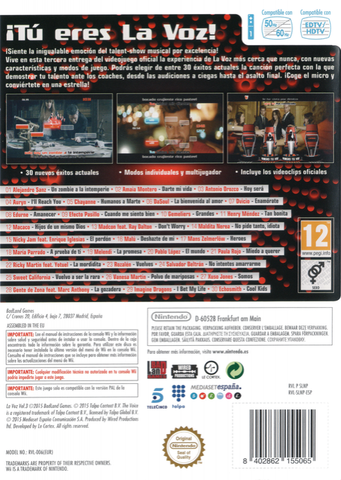 Voz Vol. 2, La — box-2D-back (SP)