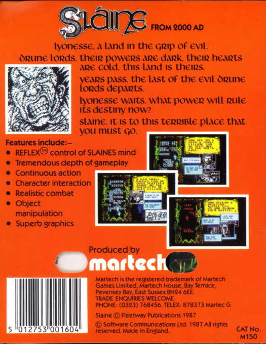 Slaine From 2000 AD — box-2D-back (EU)