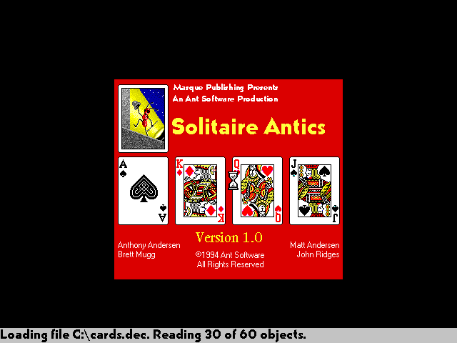 Masque Solitaire Antics — sstitle (US)