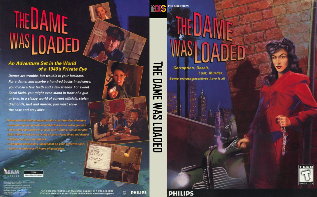 Dame Was Loaded, The — box-texture (US)