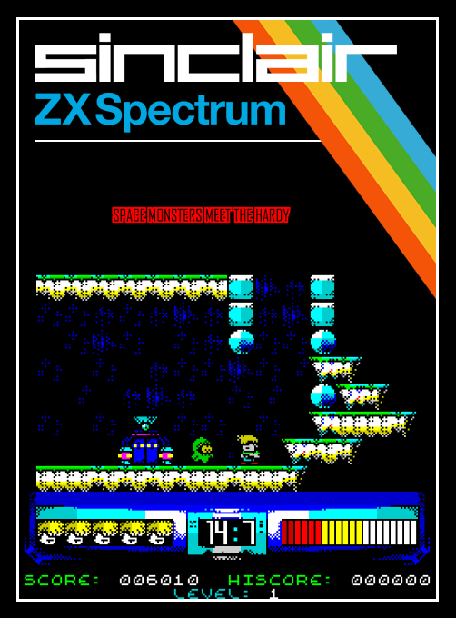 Space Monsters meet The Hardy — box-2D (SS)