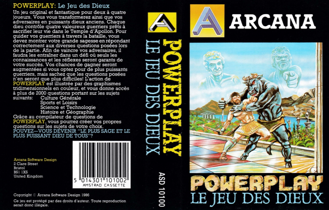 Powerplay - The Game Of The Gods — box-texture (FR)