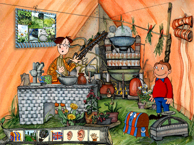 Oscar the Balloonist Drops into the Countryside — ss (WOR)