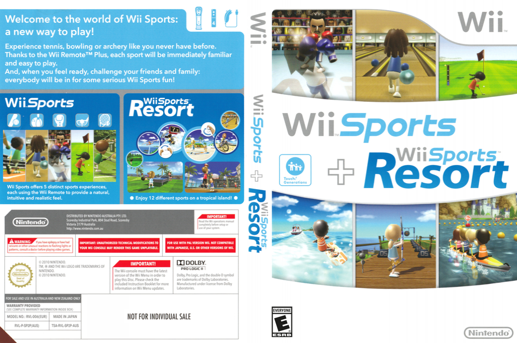 Wii Sports And Wii Sports Resort — box-texture (US)
