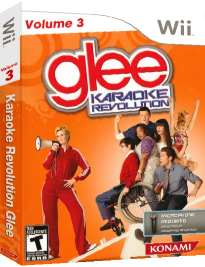 Karaoke Revolution Glee - Volume 3 — box-3D (US)