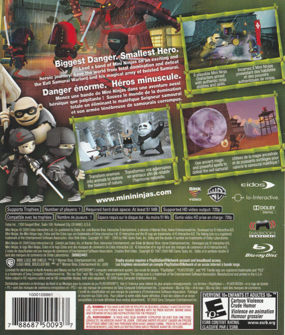 Mini Ninjas — box-2D-back (CA)