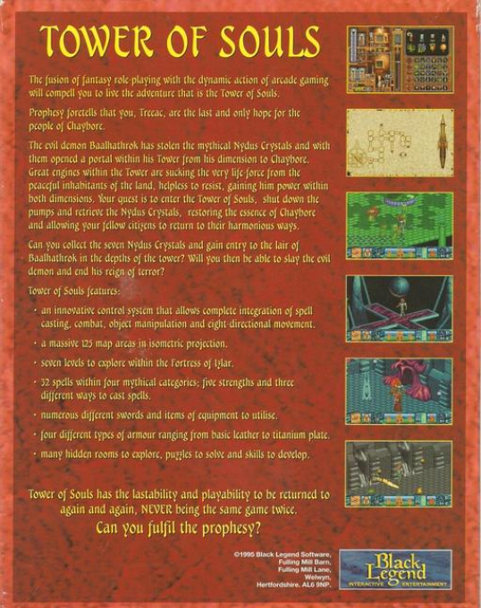 Tower of Souls — box-2D-back (EU)
