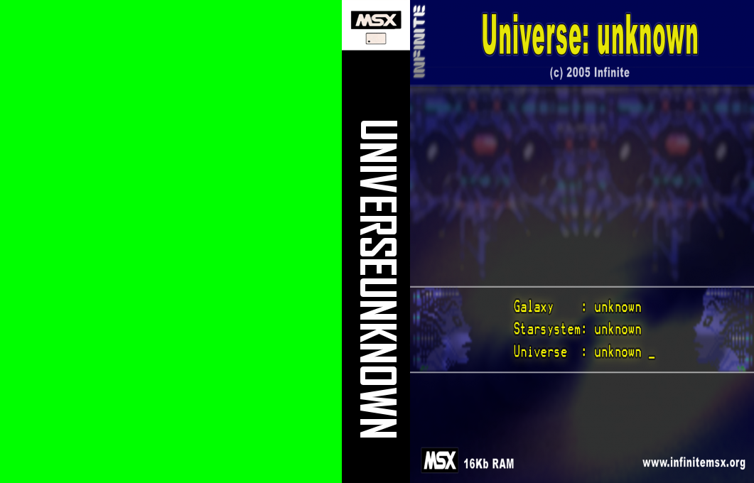 Universe : Unknown — box-texture (JP)
