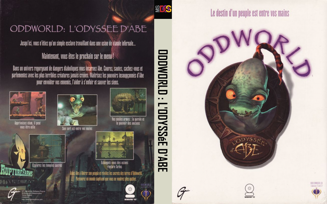 Oddworld - Abe's Oddysee — box-texture (FR)