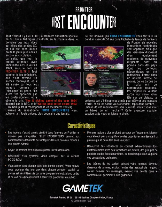 Frontier - First Encounters — box-2D-back (FR)
