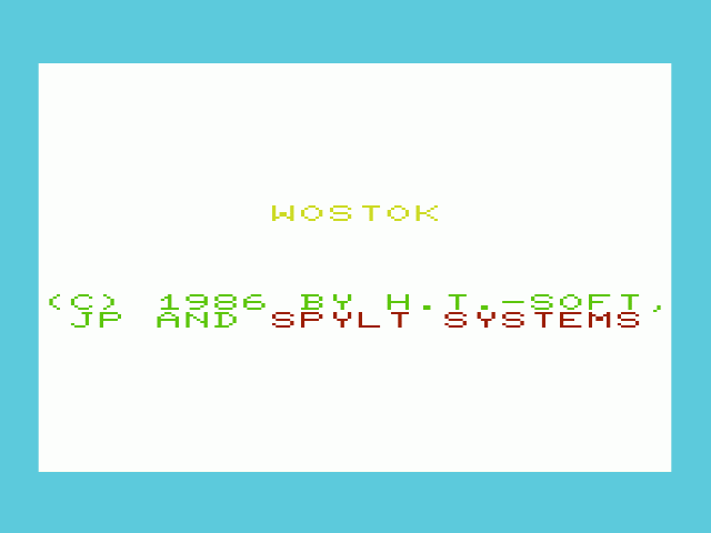 Wostok — sstitle (WOR)