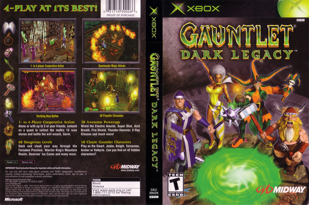Gauntlet - Dark Legacy — box-texture (US)