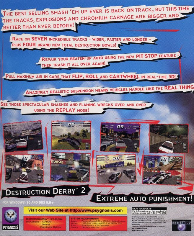 Destruction Derby 2 — box-2D-back (US)
