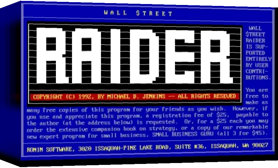Wall $treet Raider — box-3D (WOR)
