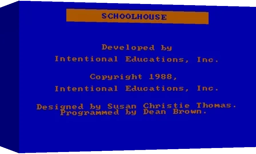 Schoolhouse — box-3D (WOR)
