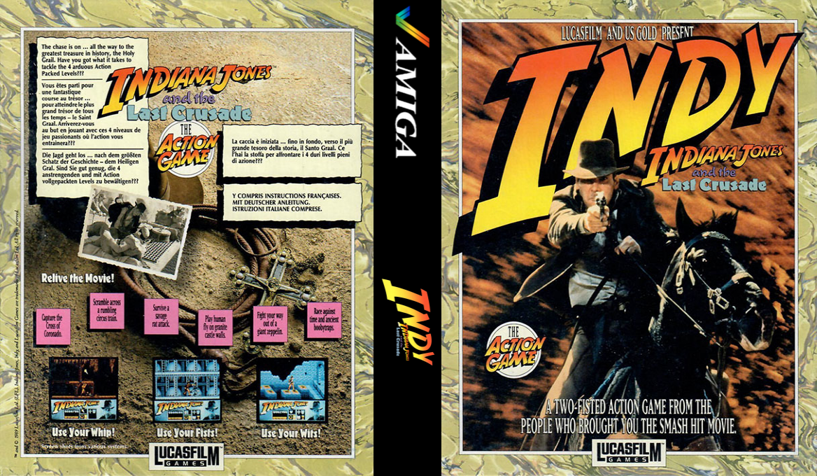 Indiana Jones and the Last Crusade - The Action Game — box-texture (EU)