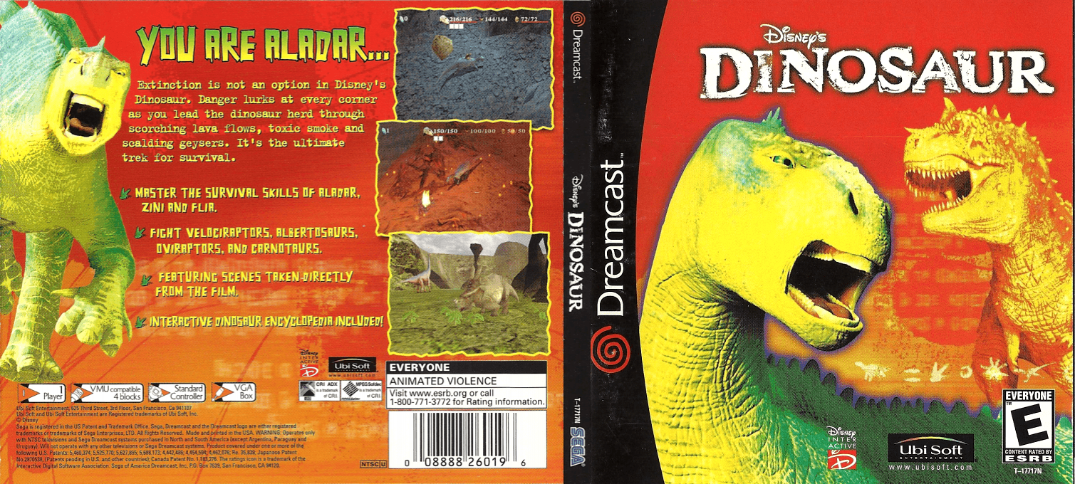 Disney's Dinosaur — box-texture (US)