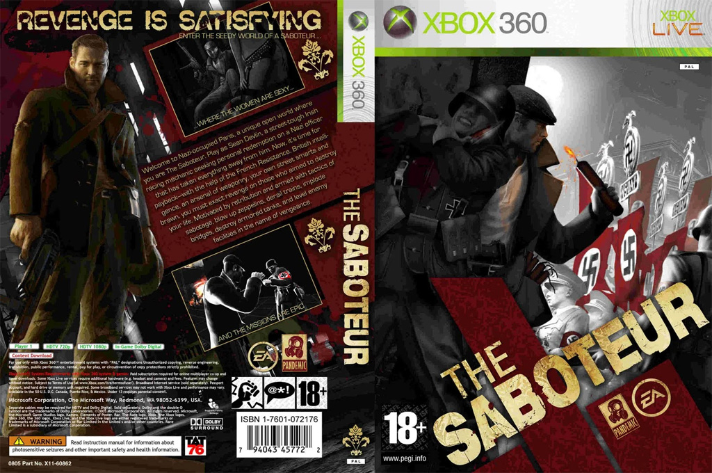 Saboteur, The — box-texture (EU)