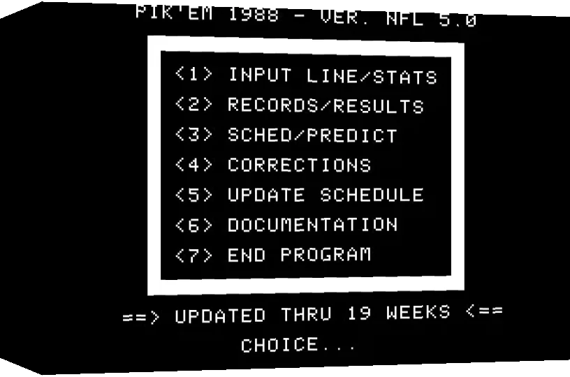 Pik'em vNFL 5.0 — box-3D (WOR)