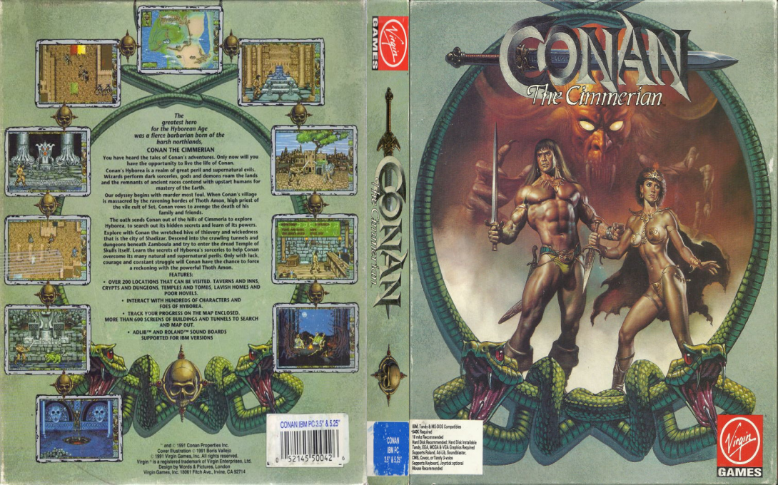 Conan - The Cimmerian — box-texture (US)