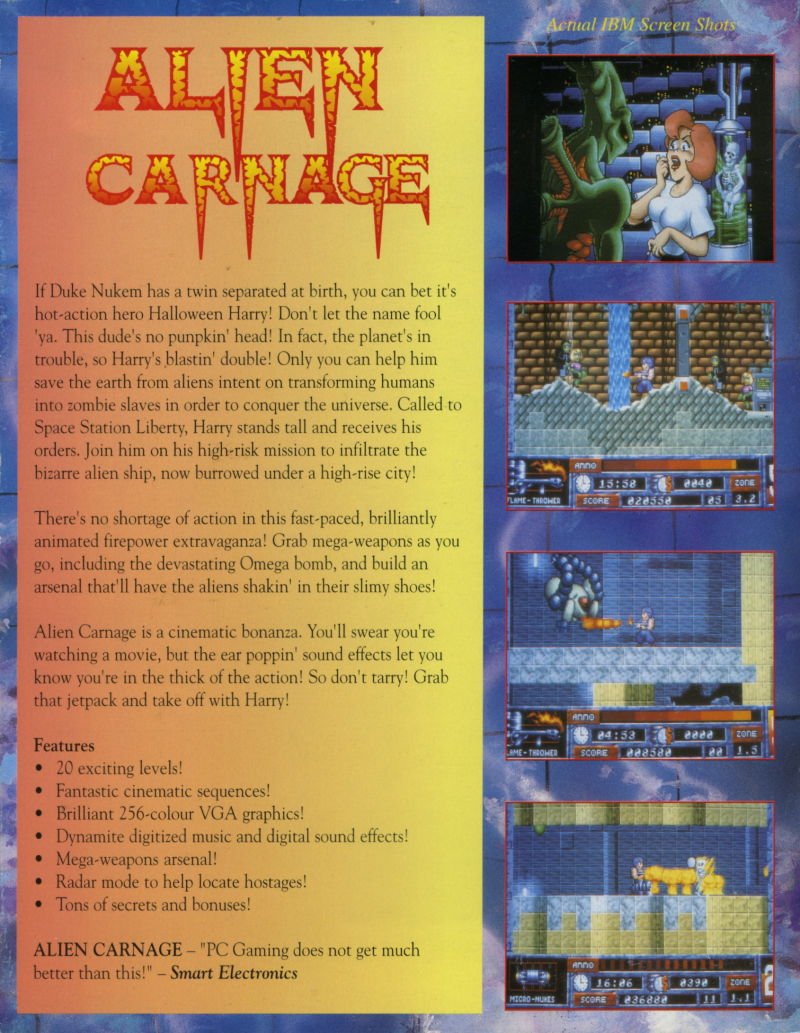 Alien Carnage — box-2D-back (EU)