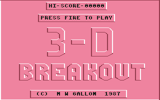3-D Breakout — sstitle (WOR)