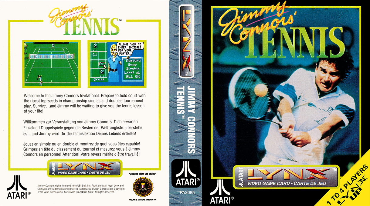Jimmy Connors' Tennis — box-texture (WOR)
