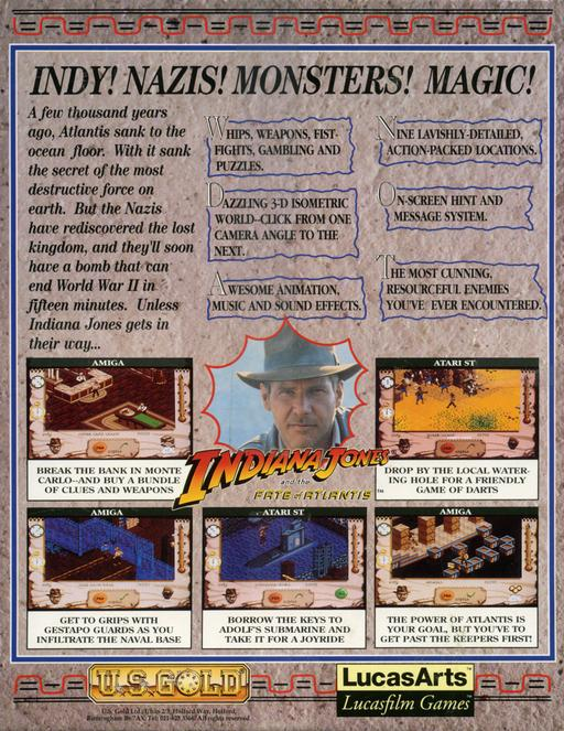 Indiana Jones and the Fate of Atlantis - The Action Game — box-2D-back (EU)