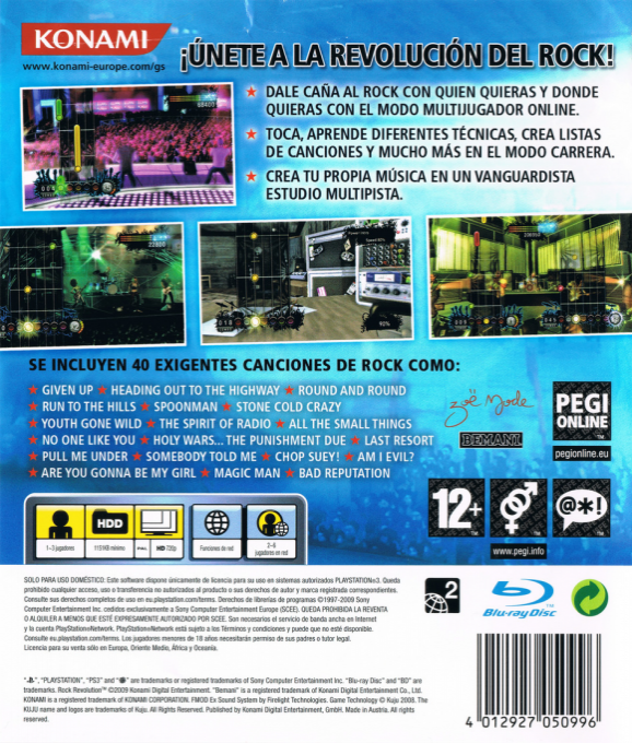 Rock Revolution — box-2D-back (SP)