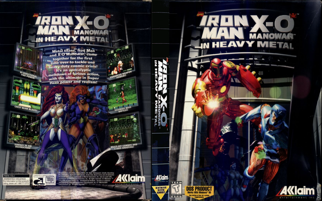 Iron Man - X-o Manowar In Heavy Metal — box-texture (US)