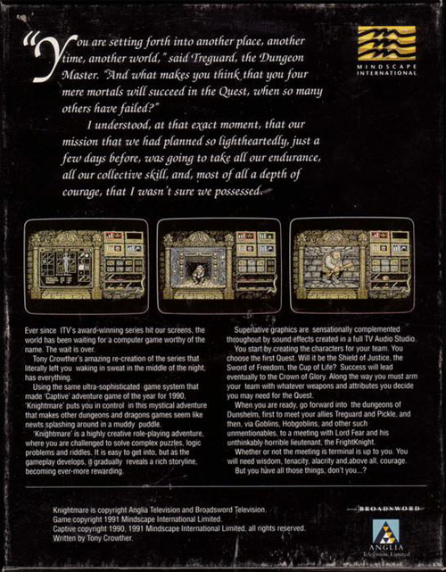 Knightmare — box-2D-back (EU)
