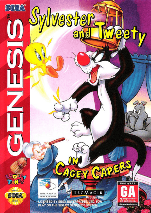Sylvester & Tweety in Cagey Capers box art