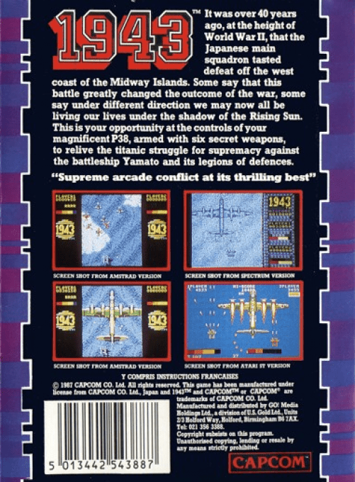 1943 - The Battle Of Midway — box-2D-back (EU)